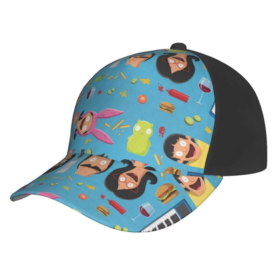 Bob's Burgers Anime Baseball Cap Hats Adjustable Snapback Caps Cool Dad Hat for Men Women Teens Best Gift
