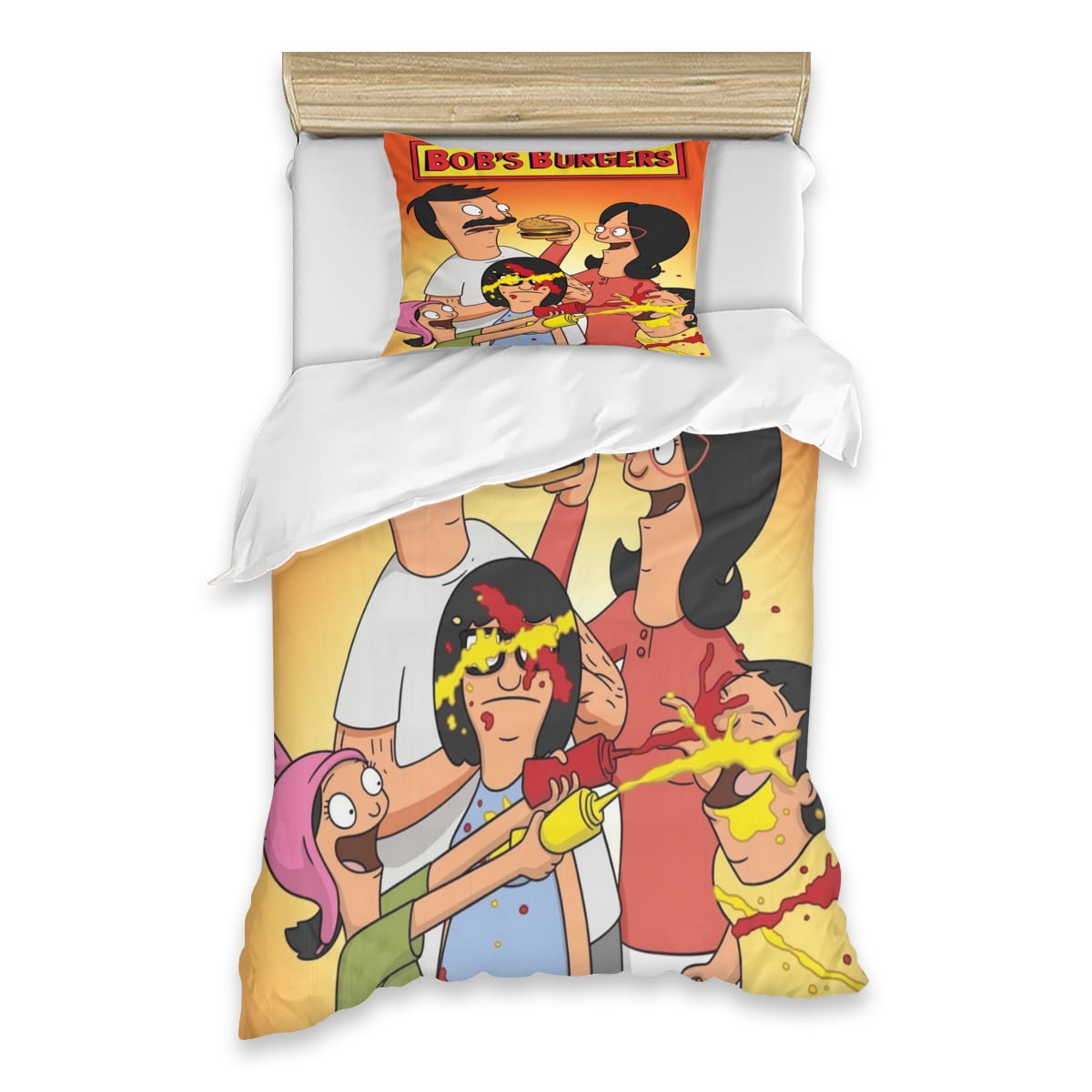 Bob's Burgers Anime multisize printed duvet set twopiece single bed