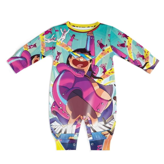 Bob's Burgers Baby Long Sleeve Footless, Infant Playsuit Romper Jumpsuits for Boys Girls