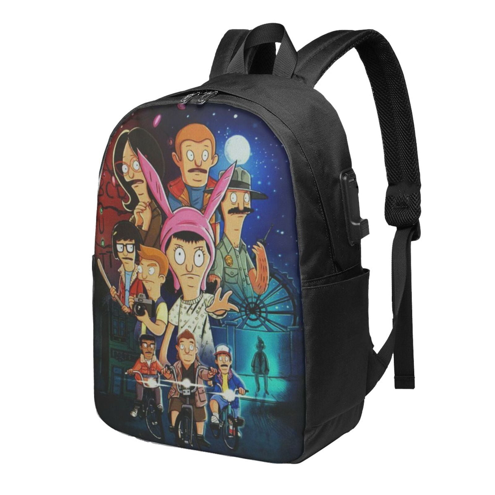 Bob's Burgers Backpacks Cute Cartoon Casual School Laptop Bag with USB ...