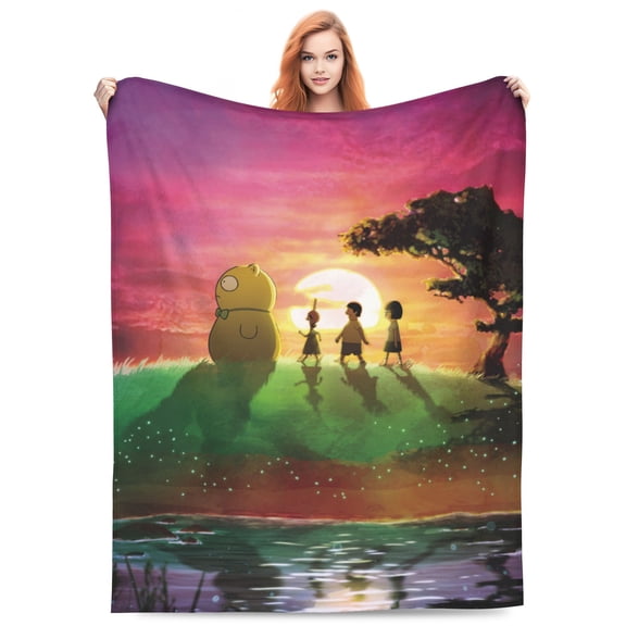 Bob's Burgers Bed Blanket Super Soft Fleece Throw Blanket Lightweight Warm Cozy Cartoon Blankets Gifts for Kids Adults 50"x40"