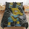 thumbnail image 1 of Bob's Burgers Bedding Set Anime Bedding Set Cartoon Duvet Cover Set with 1 Duvet Cover and 2 Pillowcases for Boys Girls Soft Game Comforter Cover Set Suitable for All Seasons 102"x90", 1 of 8