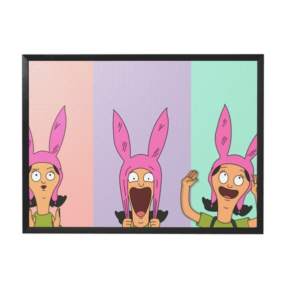 Bob's Burgers Belcher Louise Black Frame Decorative Painting Canvas Decor Wall Poster Art Painting Gift For Living Room Bedroom Office Posters 12x16in