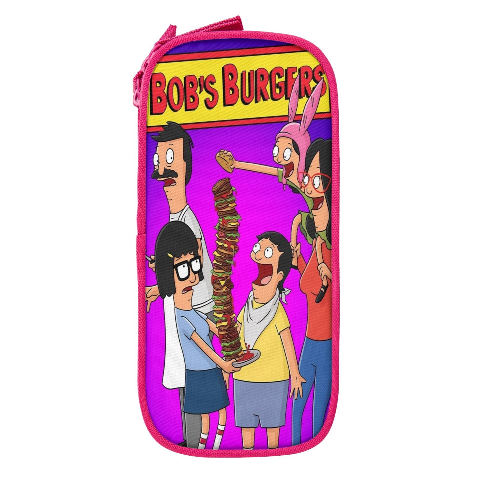 Bob's Burgers Big Capacity Pencil Case, Aesthetic Pen Pouch Storage Bag