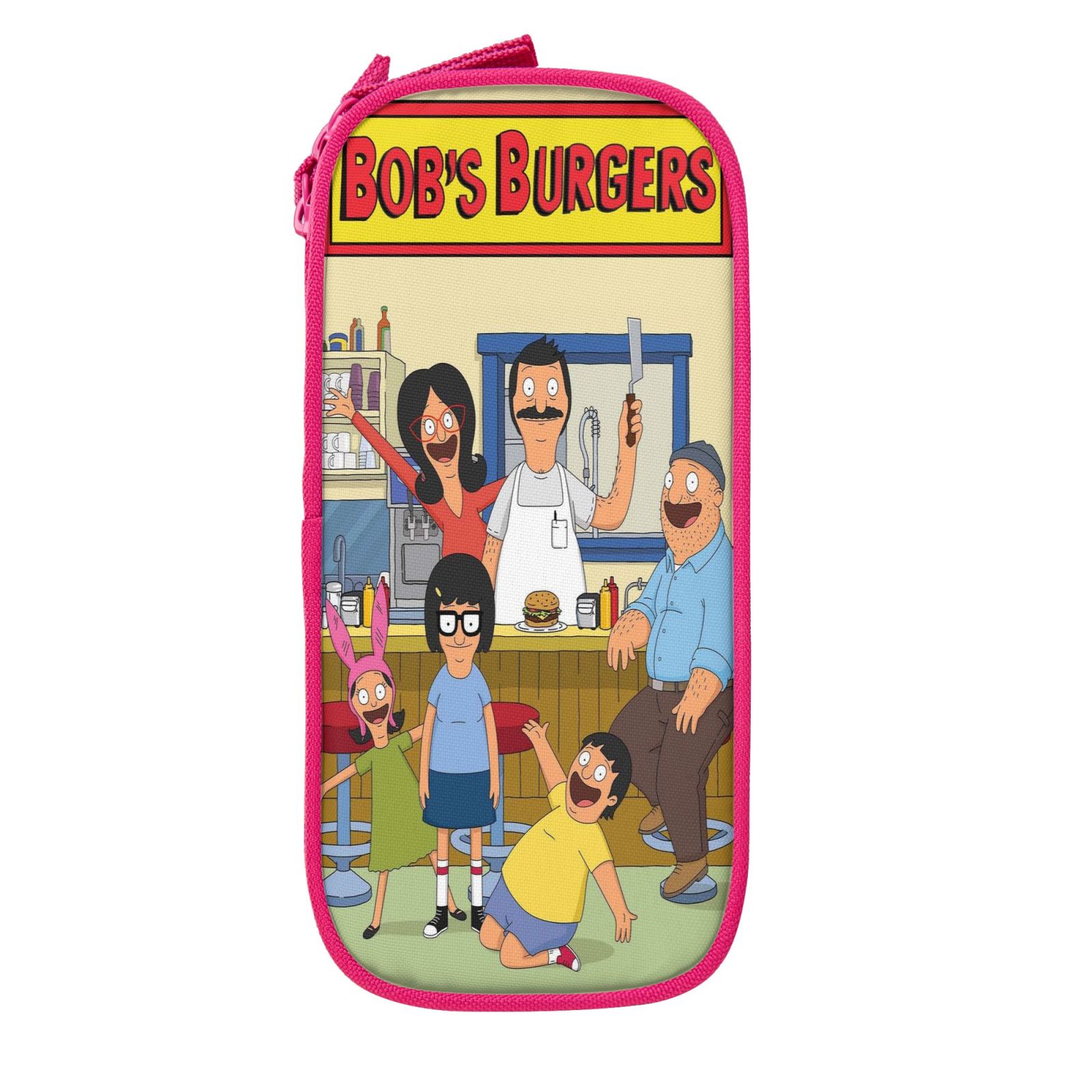 Bob's Burgers Big Capacity Pencil Case, Aesthetic Pen Pouch Storage Bag