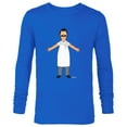 thumbnail image 1 of Bob’s Burgers Bob Belcher Hug - Long Sleeve T-Shirt for Men - Customized-Royal, 1 of 5