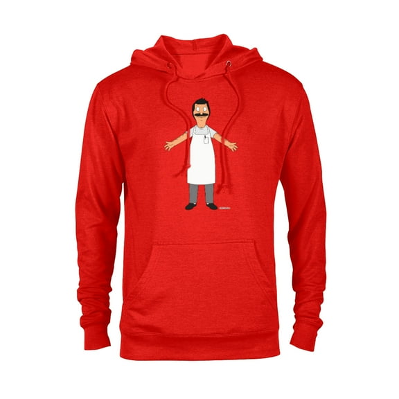 Bob’s Burgers Bob Belcher Hug - Pullover Hoodie for Adults - Customized-Red Heather