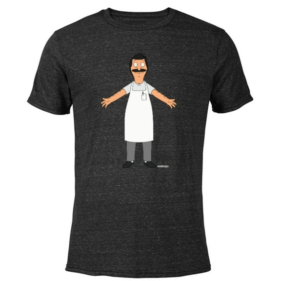 Bob’s Burgers Bob Belcher Hug - Short Sleeve Blended T-Shirt for Adults - Customized-Black