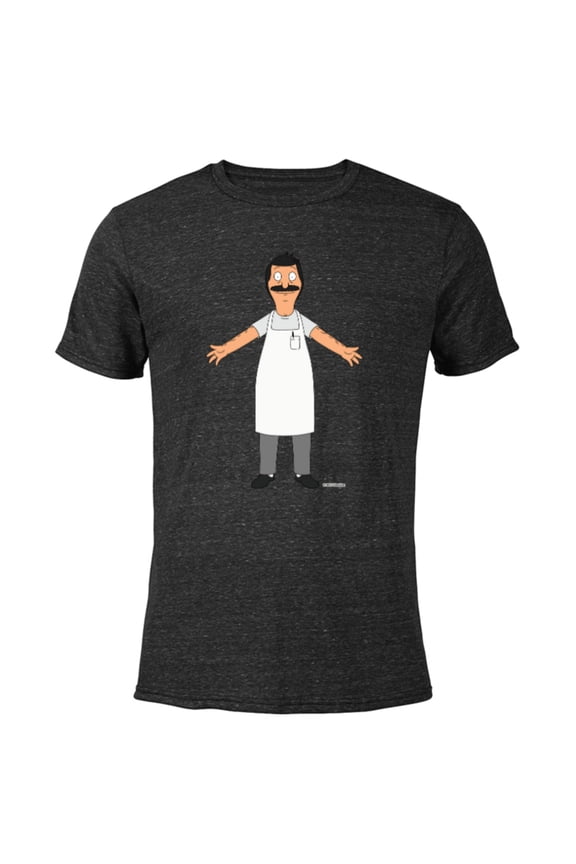 Bob’s Burgers Bob Belcher Hug - Short Sleeve Blended T-Shirt for Adults - Customized-Black