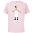 thumbnail image 1 of Bob’s Burgers Bob Belcher Hug - Short Sleeve Cotton T-Shirt for Adults - Customized-Soft Pink, 1 of 5