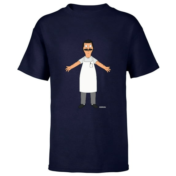 Bob’s Burgers Bob Belcher Hug - Short Sleeve T-Shirt for Kids - Customized-Navy