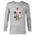 thumbnail image 1 of Bob’s Burgers Bob Tina Louise and Gene #1 Dad - Long Sleeve T-Shirt for Men - Customized-Athletic Heather, 1 of 5
