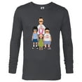 thumbnail image 1 of Bob’s Burgers Bob Tina Louise and Gene #1 Dad - Long Sleeve T-Shirt for Men - Customized-Charcoal Heather, 1 of 5