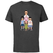 Bob s Burgers Bob Tina Louise and Gene #1 Dad - Short Sleeve Cotton T-Shirt for Adults - Customized-Charcoal