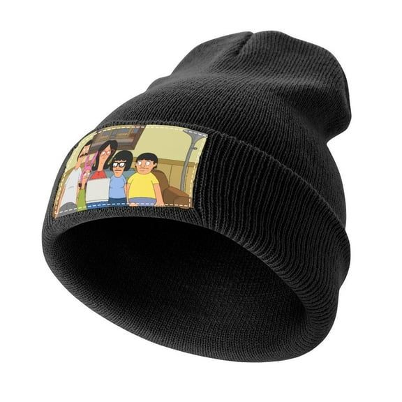 Bob's Burgers Cartoon Family Stretchable Knitted Beanie Hat Daily Winter Warm Soft Skull Cap Gift For Men Women