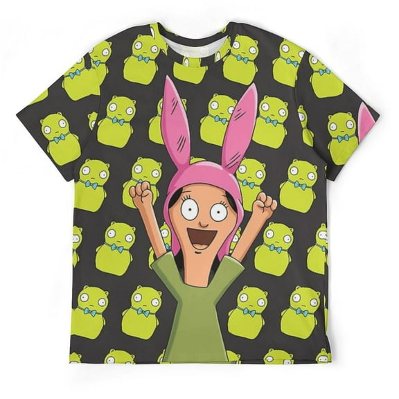Bob's Burgers Cartoon Unisex Short-sleeve Shirt For Men Women Novelty 3D Print T-Shirt Soft Comfortable Tee Shirts