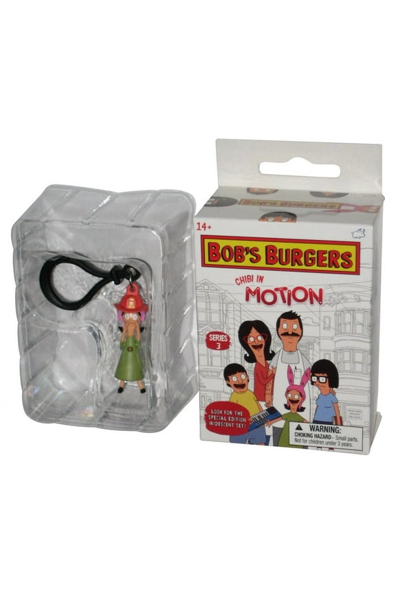 Bob's Burgers Chibi In Motion Firehat Louise Figure Keychain