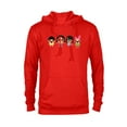 thumbnail image 1 of Bob’s Burgers Chibi Kawaii Linda Gene Tina and Louise - Pullover Hoodie for Adults - Customized-Red Heather, 1 of 5