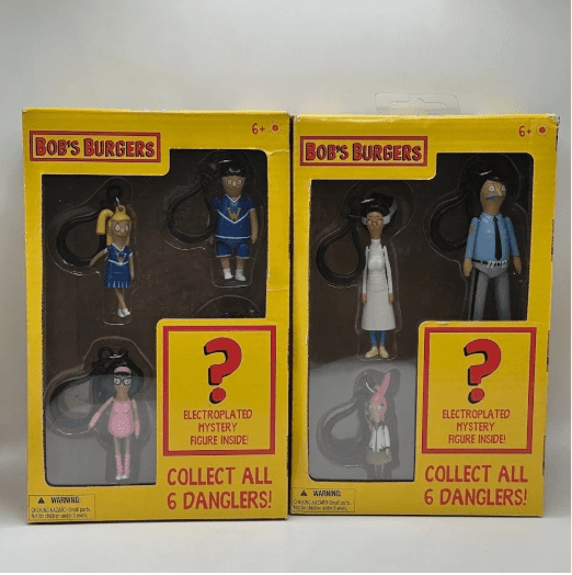 Bob's Burgers Danglers 2 Different Boxes Per Order With Electroplated Figures