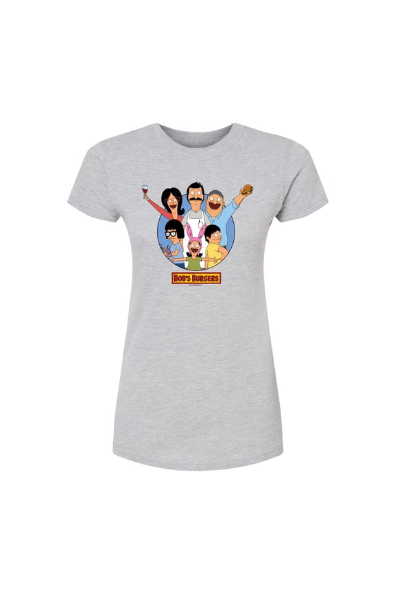 - Family Collage - Juniors Fitted Graphic T-Shirt