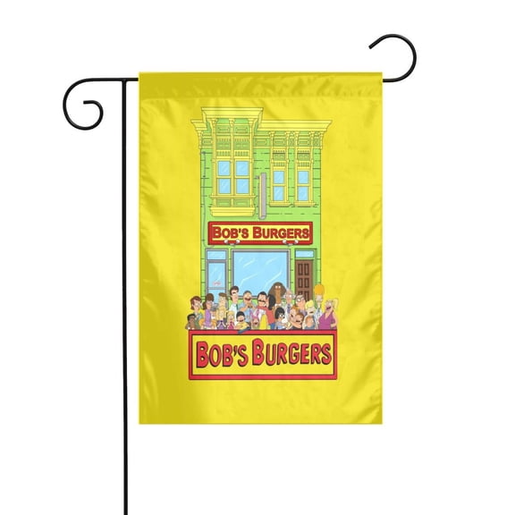 Bob's Burgers Garden Flags for Outside Graphic Garden Flag 12 x 18 Inch Double Sided Yard Outdoor Flag