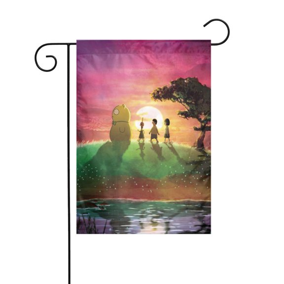 Bob's Burgers Garden Flags for Outside Graphic Garden Flag 12 x 18 Inch Double Sided Yard Outdoor Flag