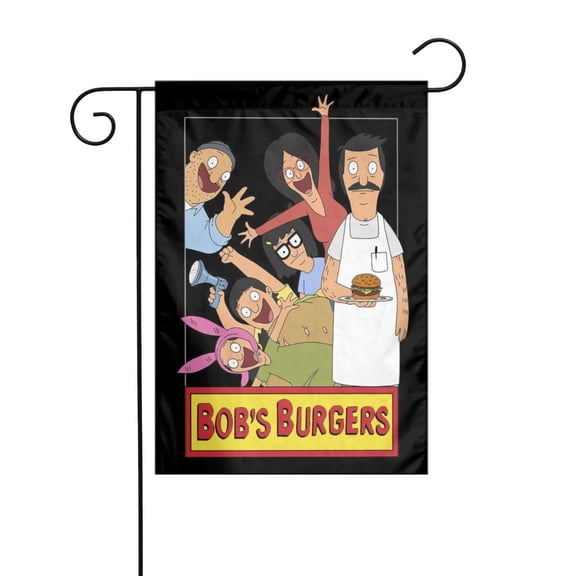 Bob's Burgers Garden Flags for Outside Graphic Garden Flag 12 x 18 Inch Double Sided Yard Outdoor Flag