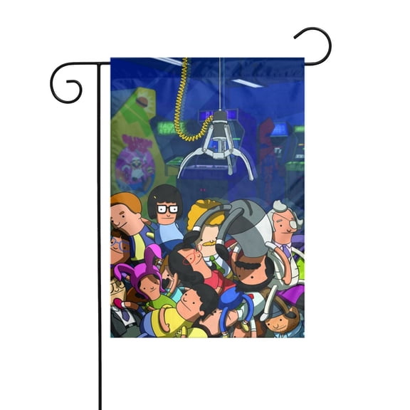 Bob's Burgers Garden Flags for Outside Graphic Garden Flag 12 x 18 Inch Double Sided Yard Outdoor Flag