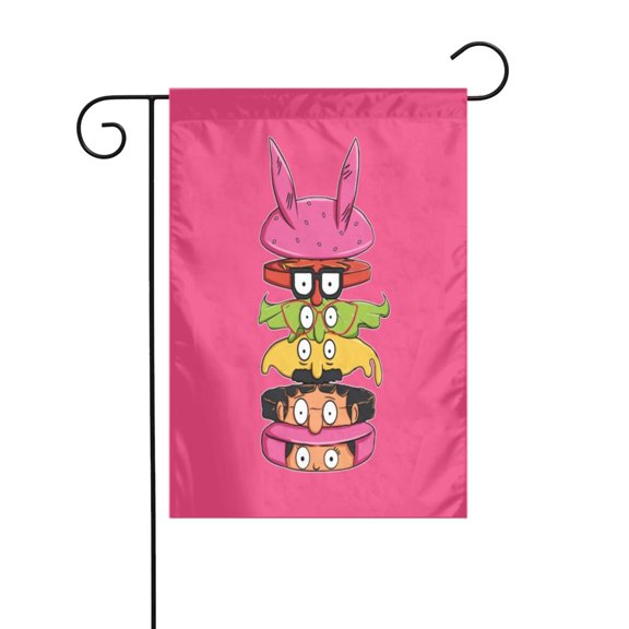 Bob's Burgers Garden Flags for Outside Graphic Garden Flag 12 x 18 Inch Double Sided Yard Outdoor Flag