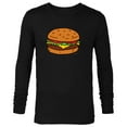 thumbnail image 1 of Bob’s Burgers Hamburger - Long Sleeve T-Shirt for Men - Customized-Black, 1 of 5