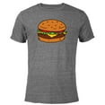 thumbnail image 1 of Bob’s Burgers Hamburger - Short Sleeve Blended T-Shirt for Adults - Customized-Dark Heather, 1 of 5