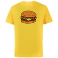 thumbnail image 1 of Bob’s Burgers Hamburger - Short Sleeve Cotton T-Shirt for Adults - Customized-Yellow, 1 of 5