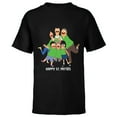 thumbnail image 1 of Bob’s Burgers Happy St. Patties St. Patrick’s Day - Short Sleeve T-Shirt for Kids - Customized-Black, 1 of 5