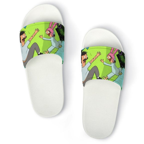 Bob's Burgers Home Slippers Non Slip Bathroom Open Toe Shoes Lightweight Slide Slippers Sandals 38(240mm)