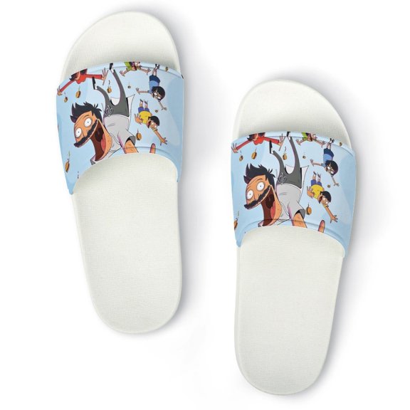 Bob's Burgers Home Slippers Non Slip Bathroom Open Toe Shoes Lightweight Slide Slippers Sandals 42(260mm)