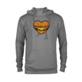 thumbnail image 1 of Bob’s Burgers Ketchup and Mustard Heart - Pullover Hoodie for Adults - Customized-Graphite Heather, 1 of 5