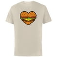 thumbnail image 1 of Bob’s Burgers Ketchup and Mustard Heart - Short Sleeve Cotton T-Shirt for Adults - Customized-Natural, 1 of 5