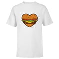 thumbnail image 1 of Bob’s Burgers Ketchup and Mustard Heart - Short Sleeve T-Shirt for Kids - Customized-White, 1 of 5