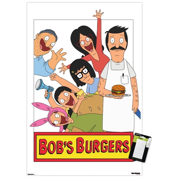 Bob's Burgers - Key Art Wall Poster, 22.375" x 34"