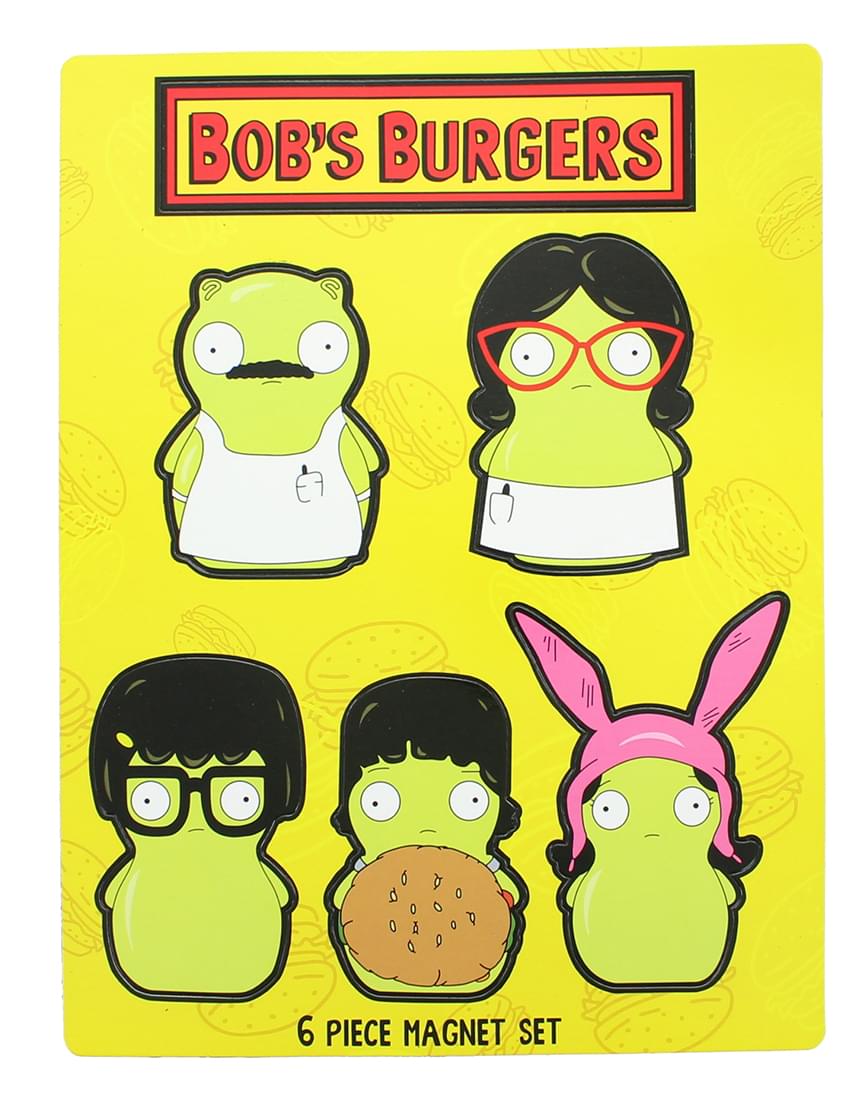 Bob's Burgers Kuchi Kopi Family 6Pcs Magnet Set Collectible Toys, 12 months to 500 months - image 1 of 1