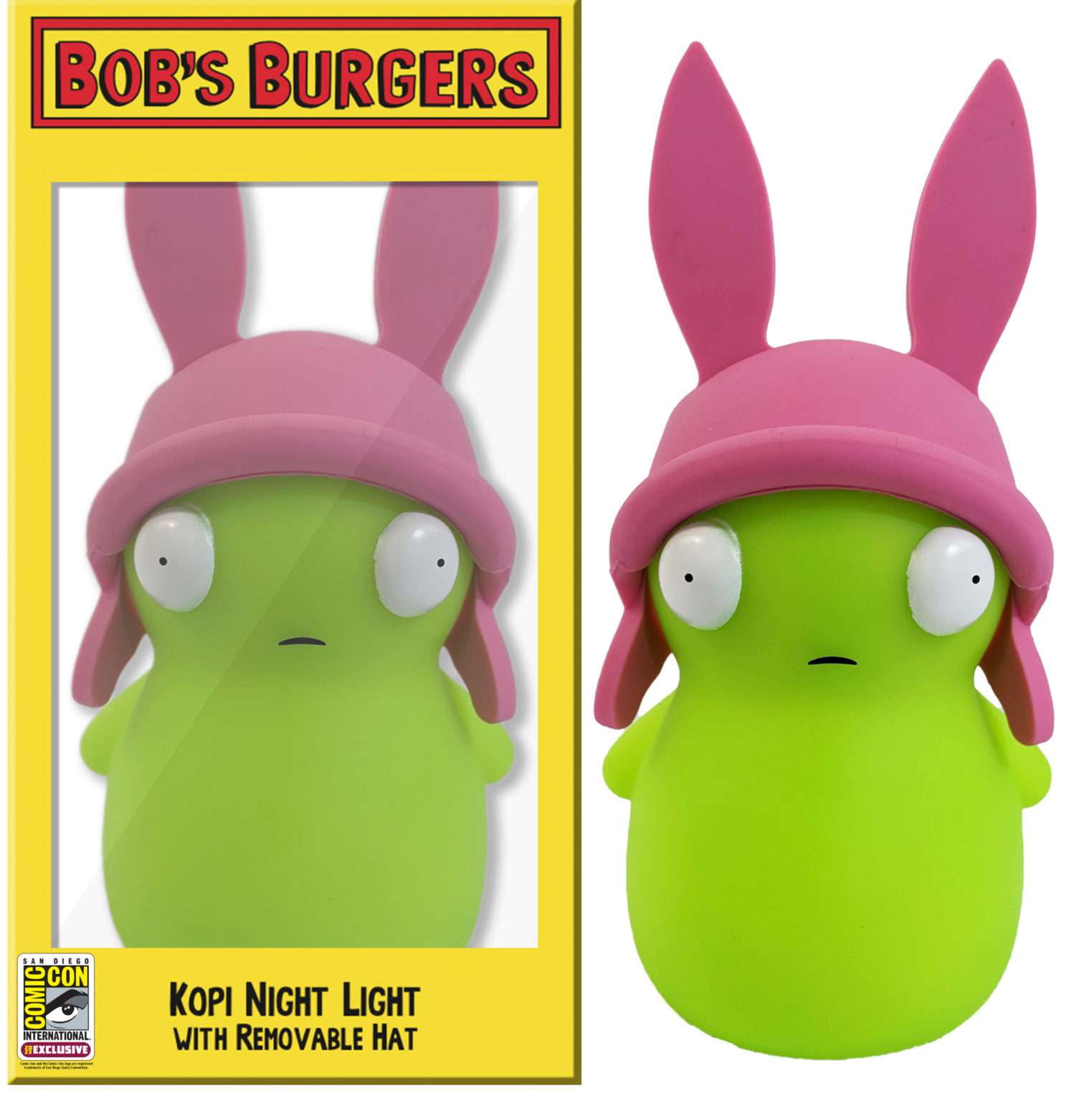 Bob's Burgers Kuchi Kopi as Louise Belcher Night Light (with Removable Hat)