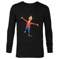 thumbnail image 1 of Bob’s Burgers Linda Belcher Hug - Long Sleeve T-Shirt for Men - Customized-Black, 1 of 5