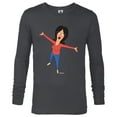 thumbnail image 1 of Bob’s Burgers Linda Belcher Hug - Long Sleeve T-Shirt for Men - Customized-Charcoal Heather, 1 of 5