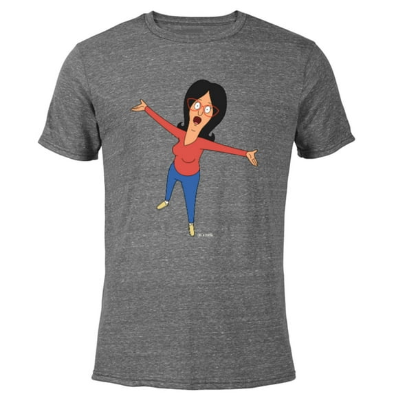 Bob’s Burgers Linda Belcher Hug - Short Sleeve Blended T-Shirt for Adults - Customized-Dark Heather