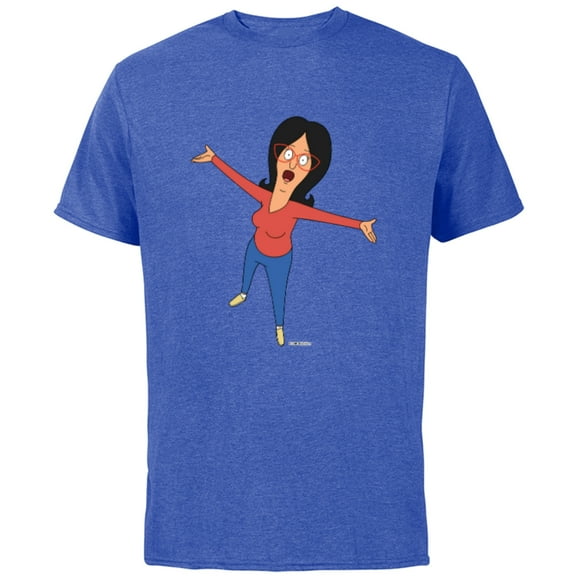 Bob’s Burgers Linda Belcher Hug - Short Sleeve Cotton T-Shirt for Adults - Customized-Royal Heather