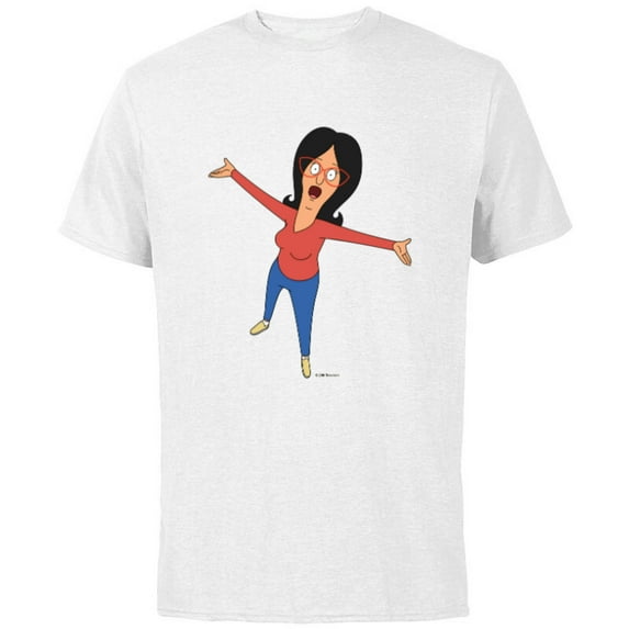 Bob’s Burgers Linda Belcher Hug - Short Sleeve Cotton T-Shirt for Adults - Customized-White