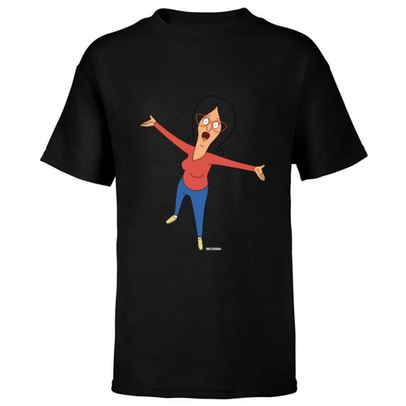 Bob’s Burgers Linda Belcher Hug - Short Sleeve T-Shirt for Kids - Customized-Black