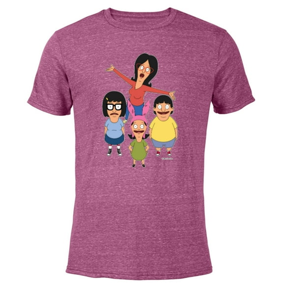 Bob’s Burgers Linda Gene Tina and Louise - Short Sleeve Blended T-Shirt for Adults - Customized-Purple