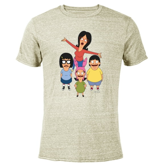 Bob’s Burgers Linda Gene Tina and Louise - Short Sleeve Blended T-Shirt for Adults - Customized-Yellow