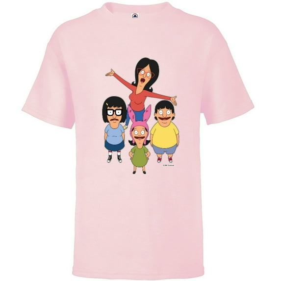 Bob’s Burgers Linda Gene Tina and Louise - Short Sleeve T-Shirt for Kids - Customized-Soft Pink